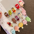Cute Ice Cream Hair Clips Set – Kawaii Popsicle Bangs Clips for Girls