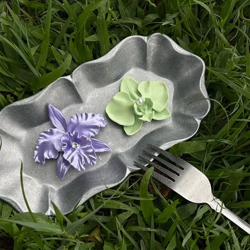 3D Lily Flower Buttons | Spring Decorative Shirt Embellishments