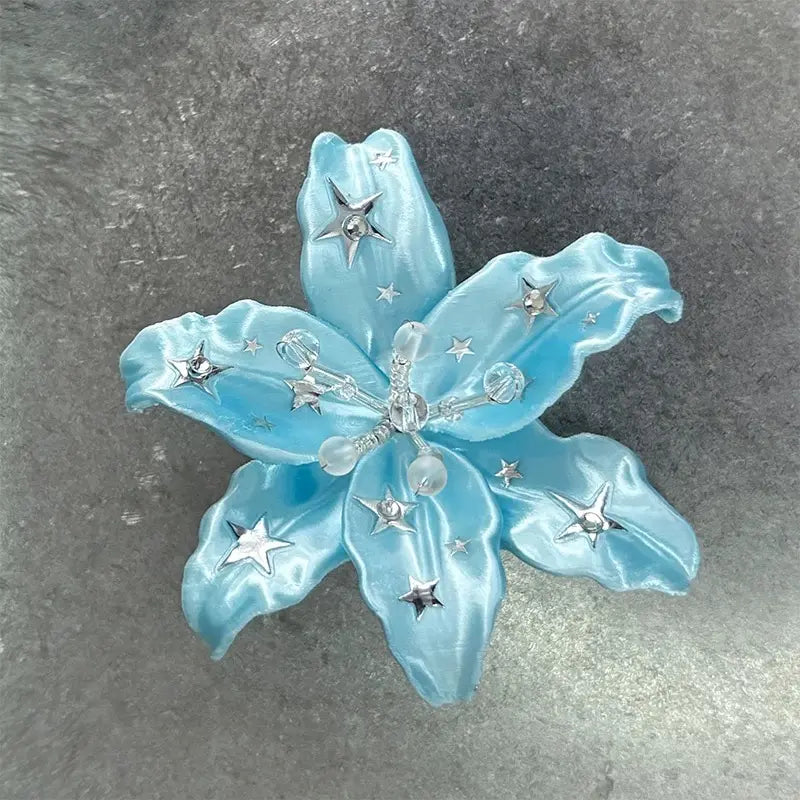 3D Lily Flower Buttons | Spring Decorative Shirt Embellishments