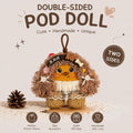 Handmade Double-Sided Pod Doll – Cute Bag Charm & Keychain