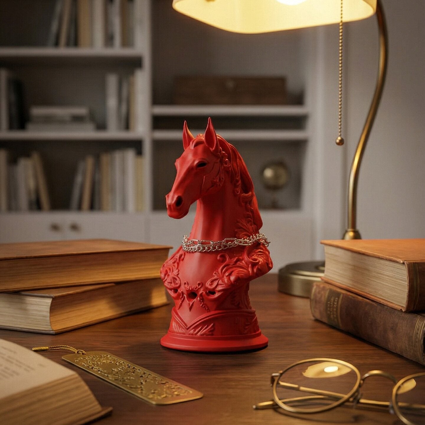 Gothic Horse Head Incense Burner｜Elegant Home Fragrance Decor