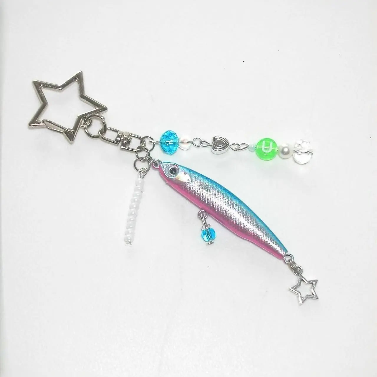 Beaded Fish Charm Keychain | Quirky & Fun Bag Pendant