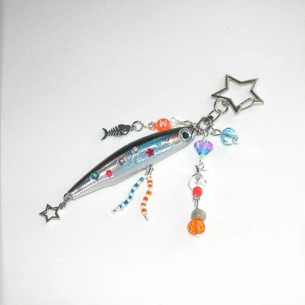 Beaded Fish Charm Keychain | Quirky & Fun Bag Pendant