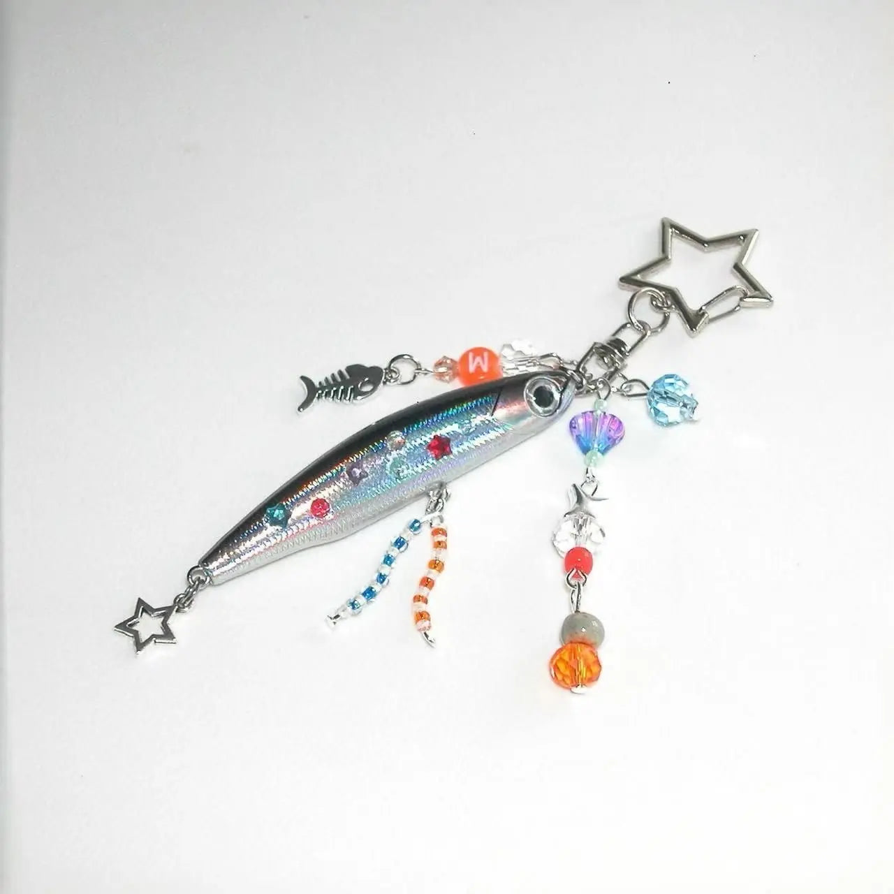 Beaded Fish Charm Keychain | Quirky & Fun Bag Pendant