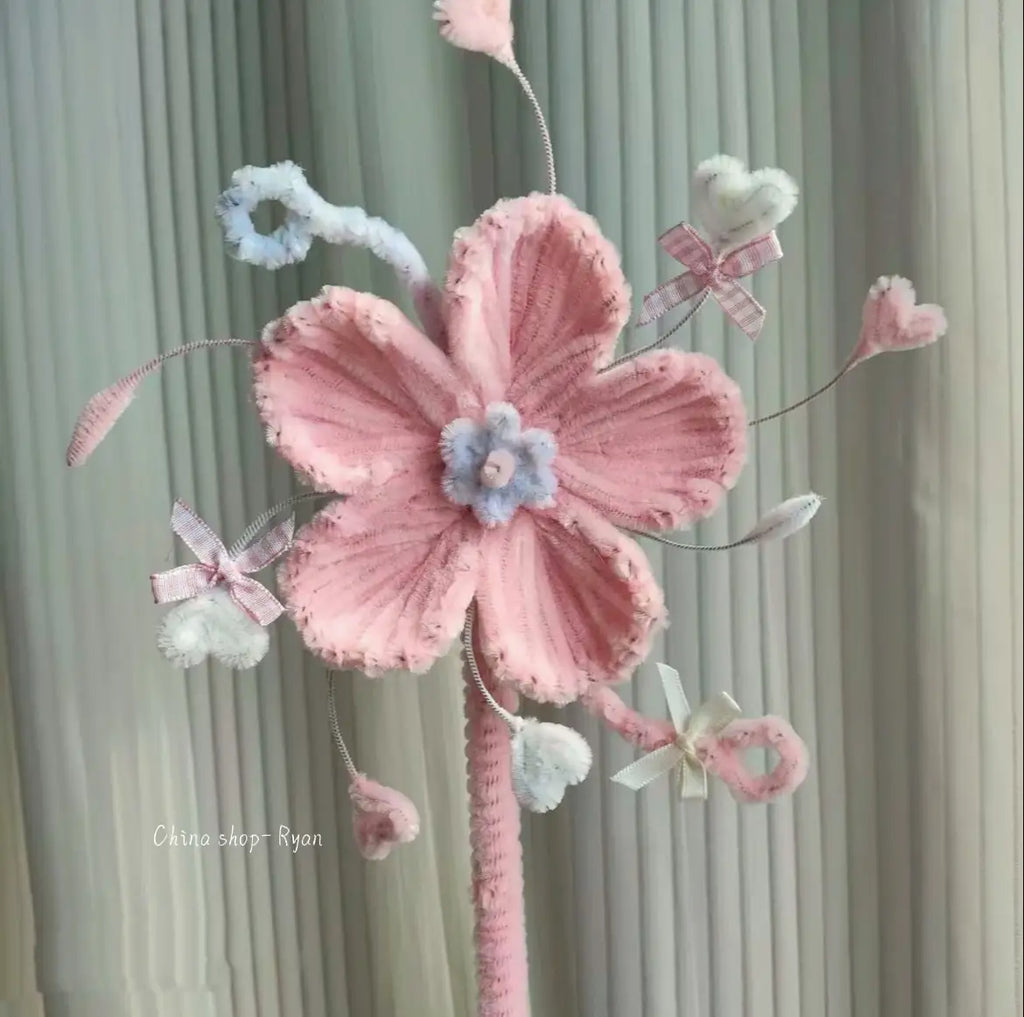 DIY Flower Craft Kit – Pipe Cleaner Windmill & Clover Set (Beginner Friendly Gift)