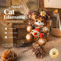 Handmade Bean Pod Cat Doll Keychain – Cute Fuzzy Bag Charm