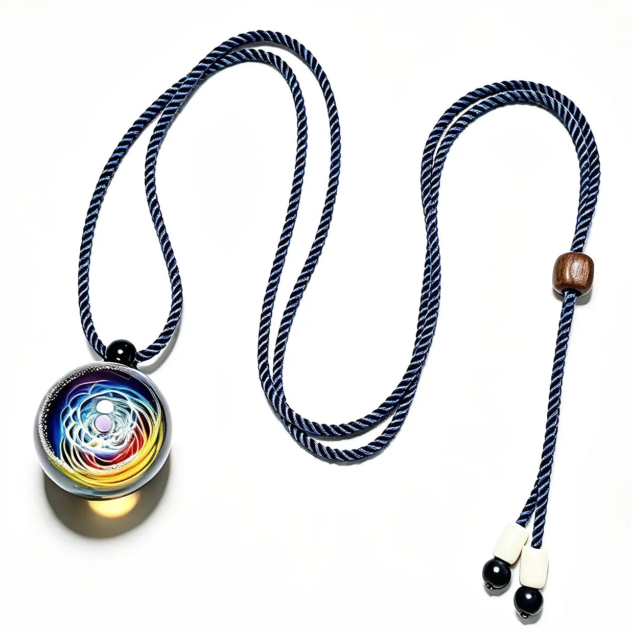 Galaxy Glass Sphere – Hand-Blown Cosmic Art Orb, Handmade Universe Design