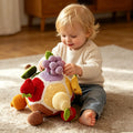 Crochet Fruit Puzzle Ball | Detachable Toddler Educational Sensory Toy Gift