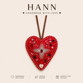 A Little Red Heart, Just for You Handmade charm with a warm, romantic touch