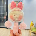 Crochet Cartoon Rattle Doll | Hand Knit Baby Soothing Toy & Cute Gift