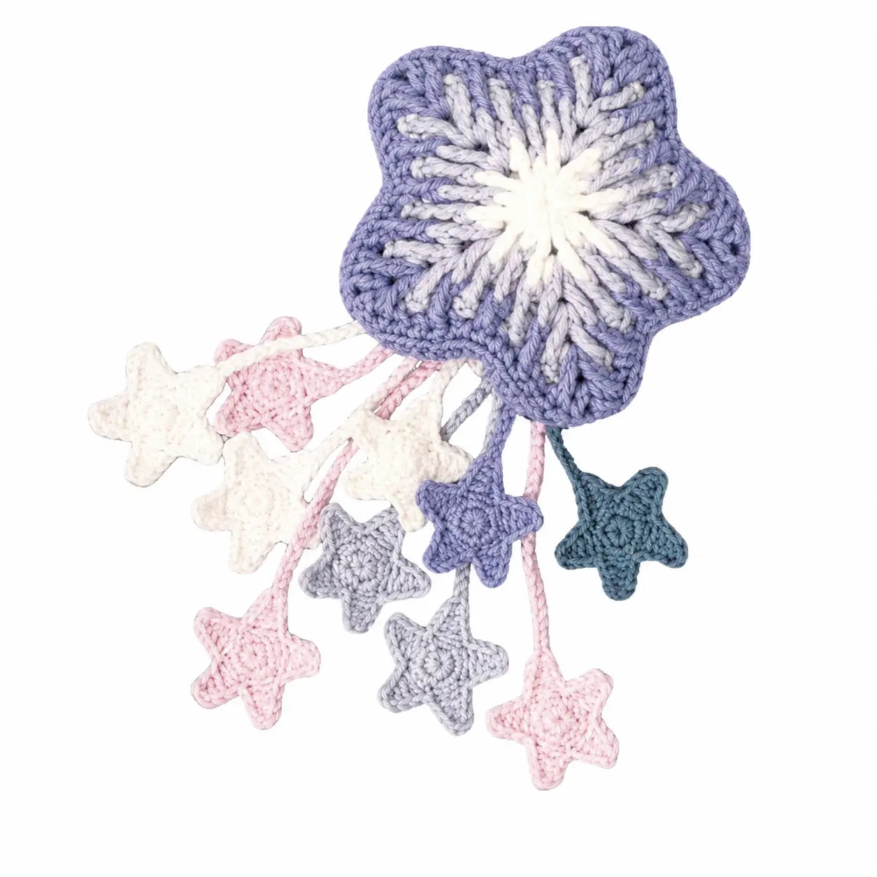 Handmade Crochet Flower Ornament – Bag Charm, Keychain & Cup Sleeve, Unique Handmade Gift