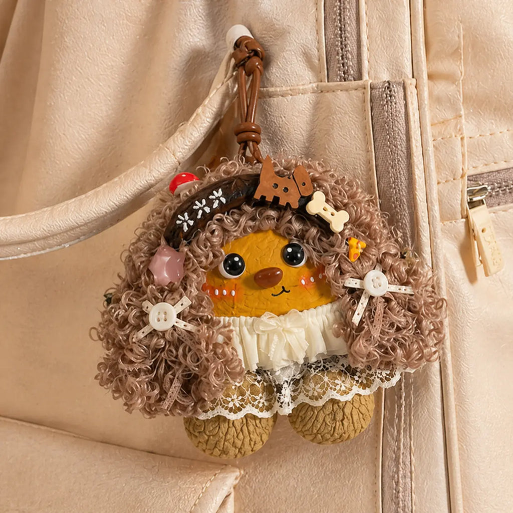 Handmade Double-Sided Pod Doll – Cute Bag Charm & Keychain