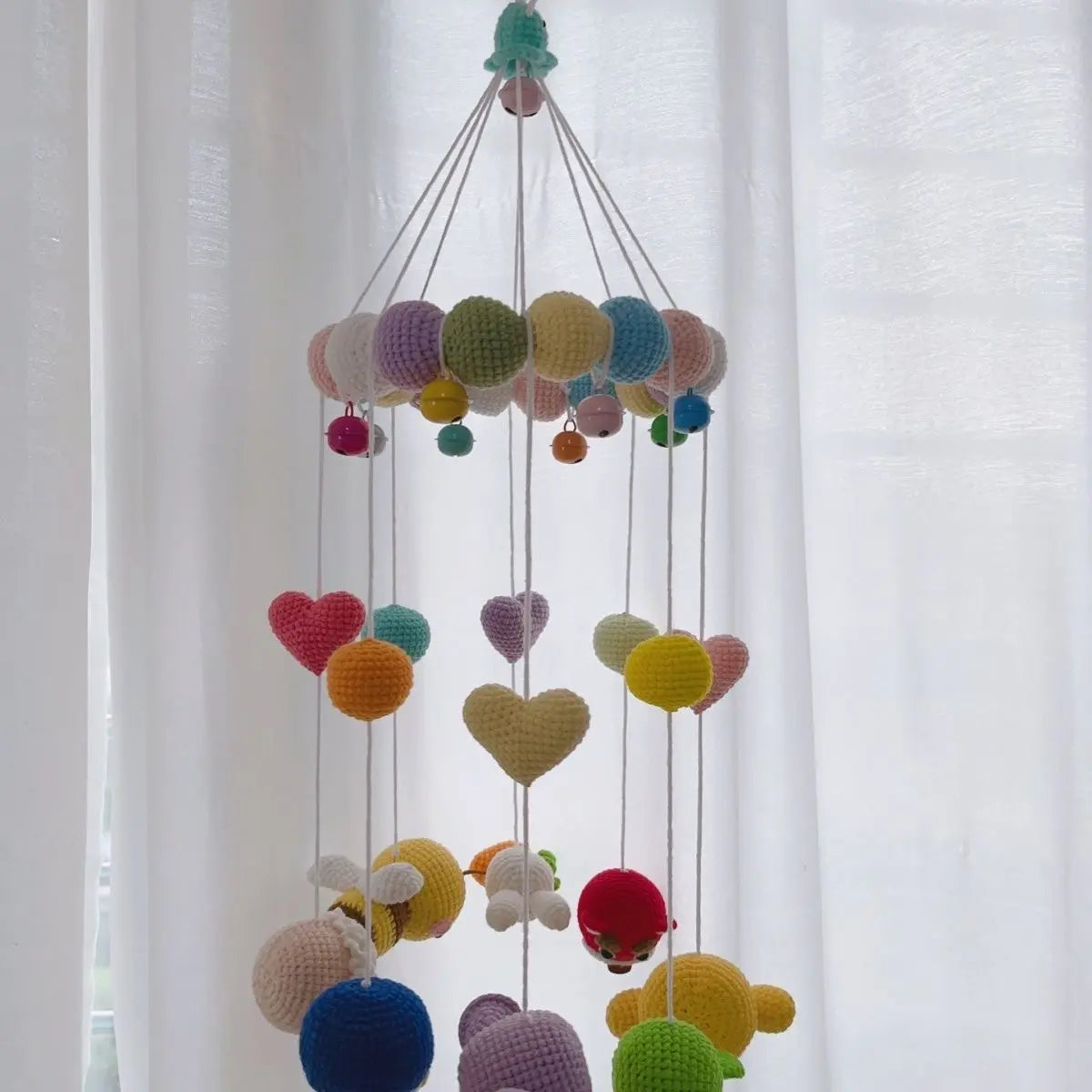 Handmade Crochet Baby Mobile, Custom Crib Mobile for Nursery Decor