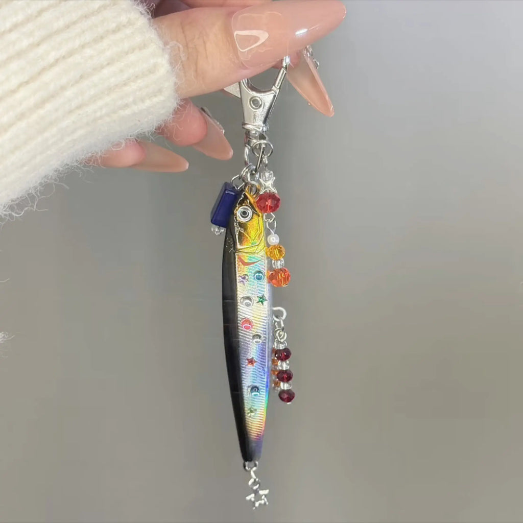 Beaded Fish Charm Keychain | Quirky & Fun Bag Pendant