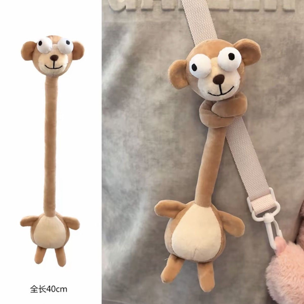 Funny Long Neck Cute Evil Bag Charm, Aesthetic Backpack Pendant for Girls & Boys