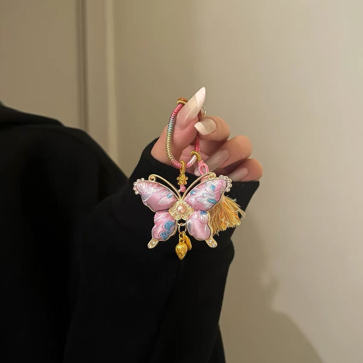 Butterfly Charm – Handmade Lucky Tassel Bag Pendant Gift