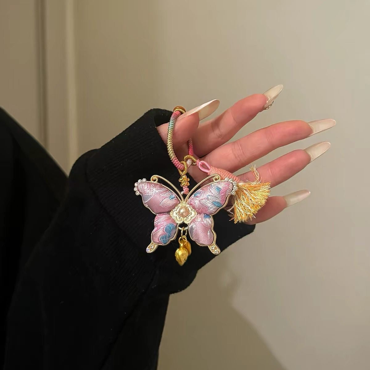 Butterfly Charm – Handmade Lucky Tassel Bag Pendant Gift