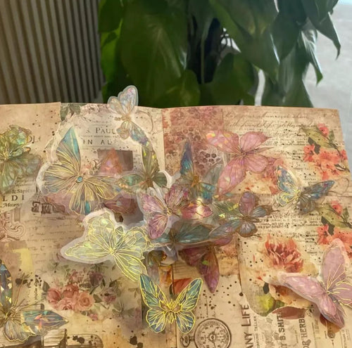 3D Butterfly Pop-Up Book DIY Kit, Handmade Aesthetic Craft, Romantic Gift for Girlfriend, Home & Desk Decor