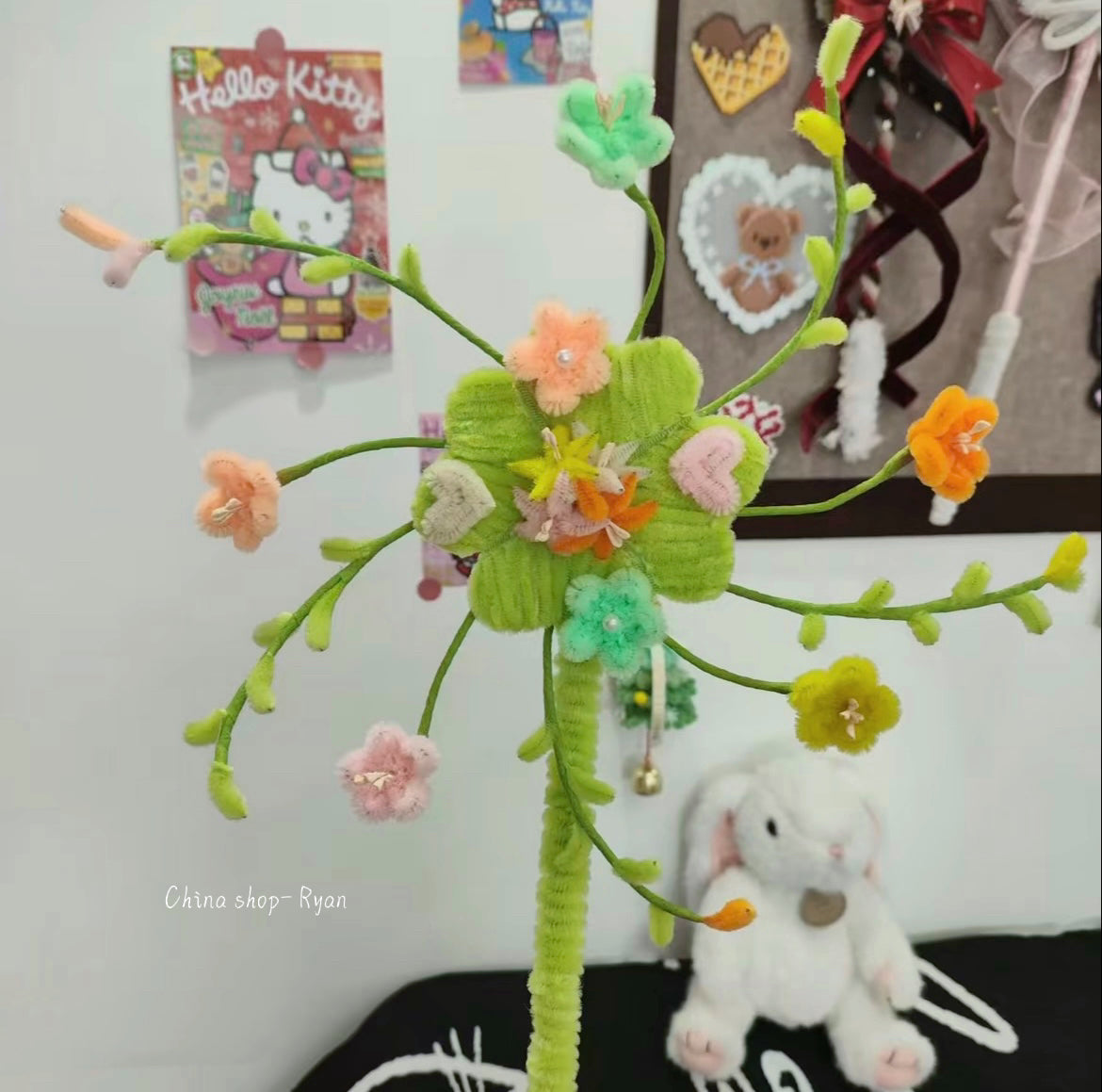 DIY Flower Craft Kit – Pipe Cleaner Windmill & Clover Set (Beginner Friendly Gift)
