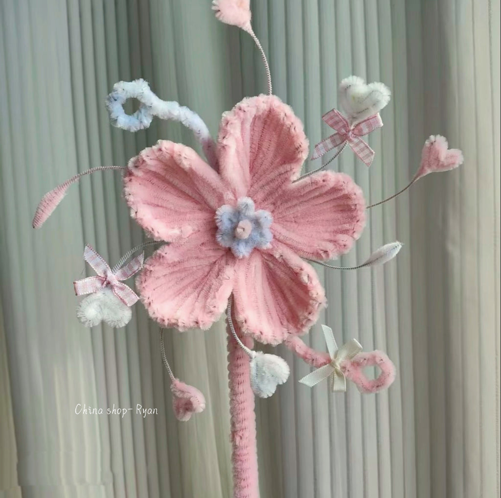 DIY Flower Craft Kit – Pipe Cleaner Windmill & Clover Set (Beginner Friendly Gift)