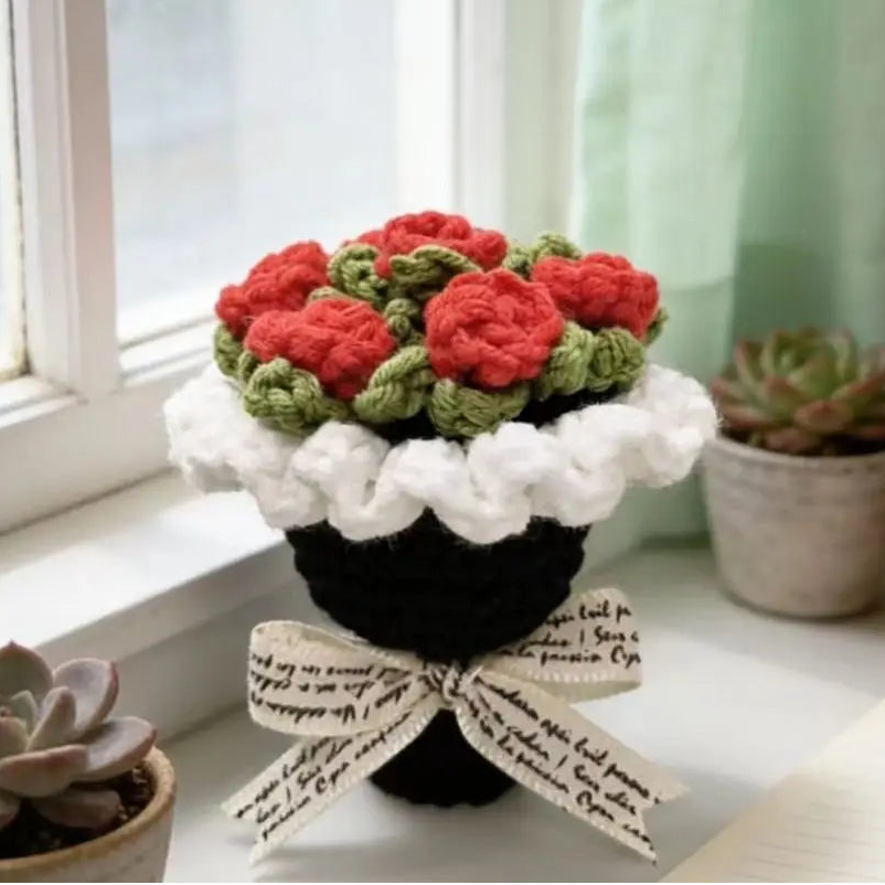 Handmade Crochet Ring Box — Romantic Knitted Surprise Proposal Gift