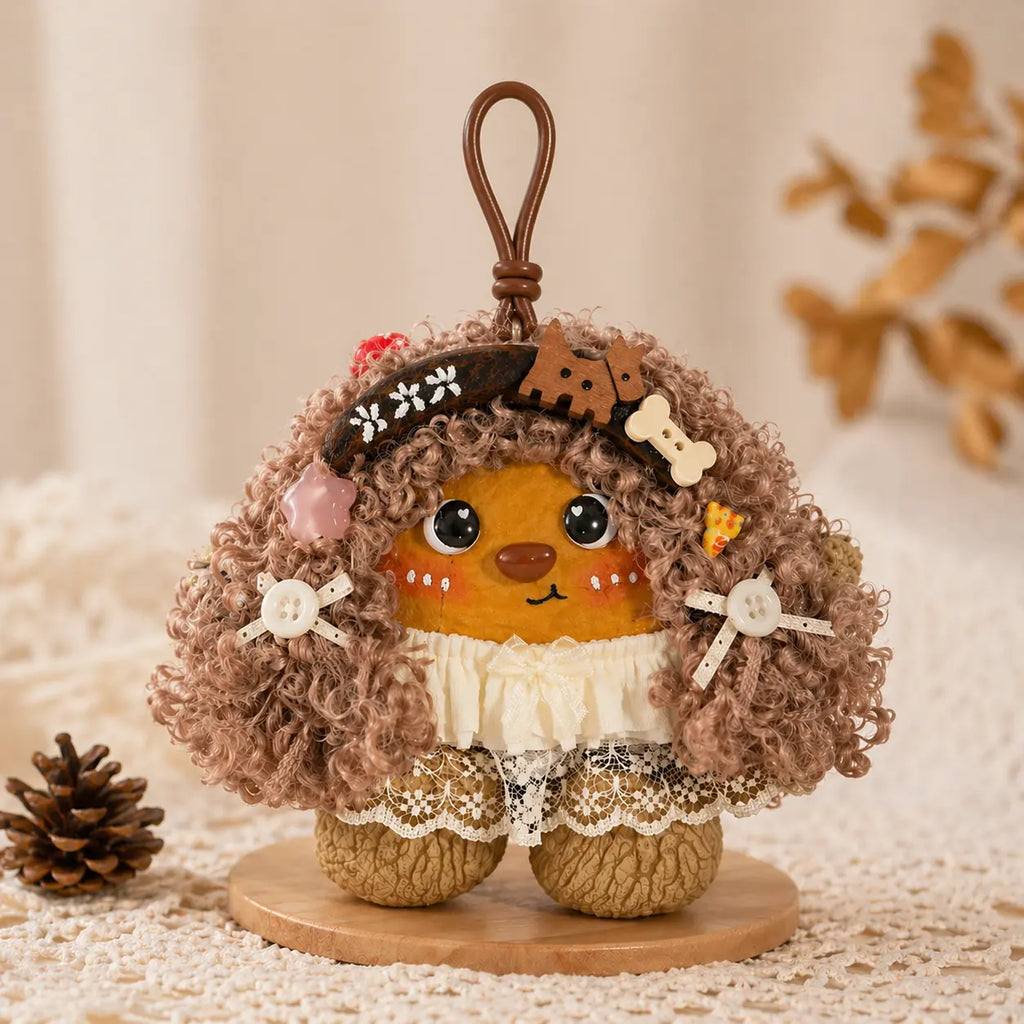 Handmade Double-Sided Pod Doll – Cute Bag Charm & Keychain