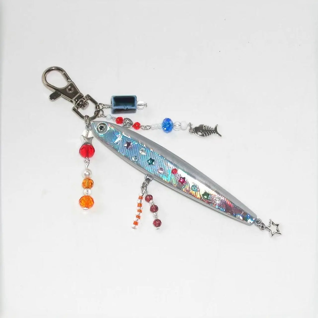 Beaded Fish Charm Keychain | Quirky & Fun Bag Pendant
