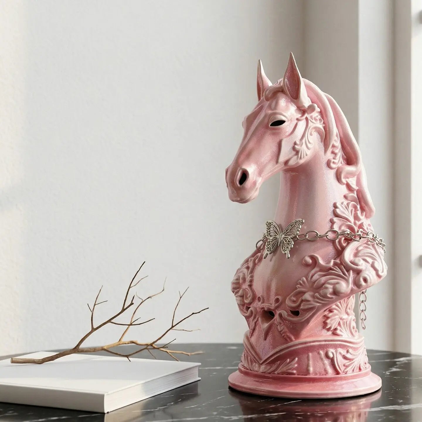 Gothic Horse Head Incense Burner｜Elegant Home Fragrance Decor