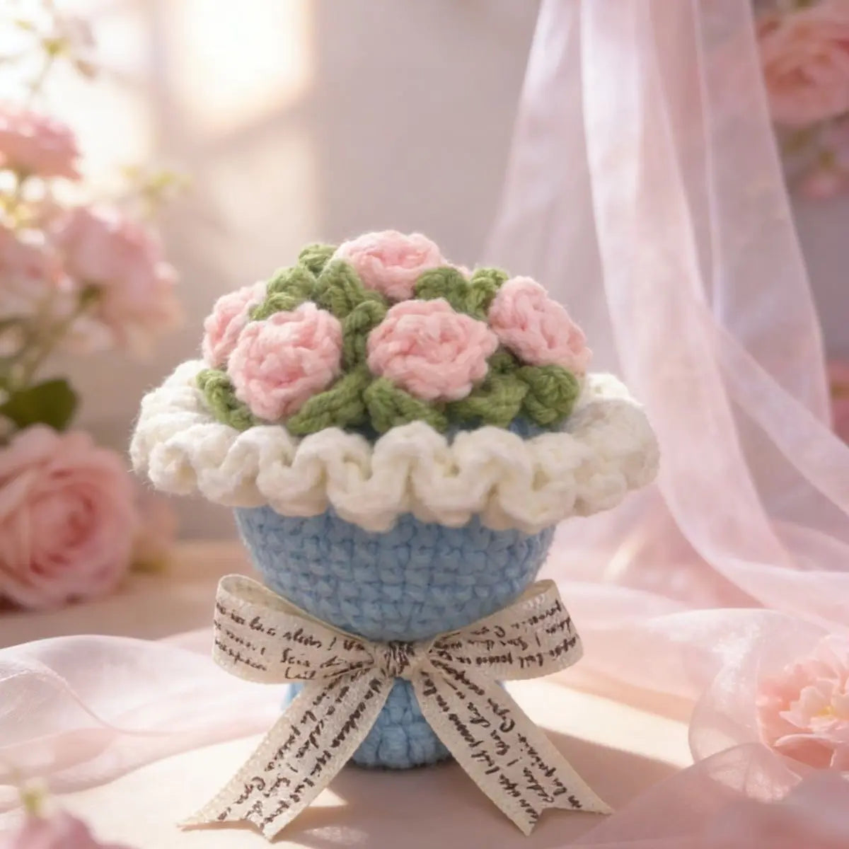 Handmade Crochet Ring Box — Romantic Knitted Surprise Proposal Gift