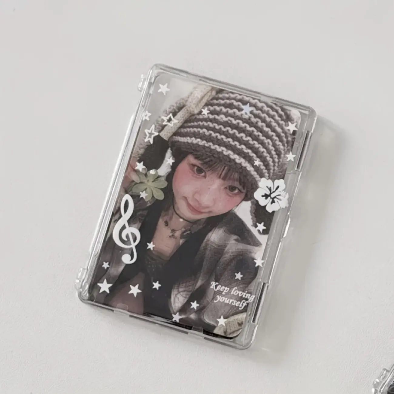 Transparent Magnetic Phone Card Holder | Clear Acrylic Storage Case for 3 Inch Photo Cards & Mini Collectible Cards