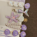 Ocean Mermaid Hair Clips Set – Starfish Shell Cute Hair Accessories