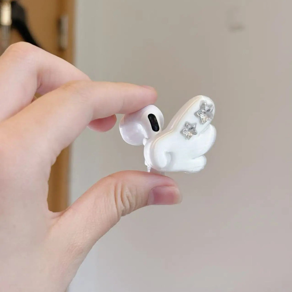 Y2K Angel Wings Earphone Decor 3D Stereo Wings for AirPods | Cute Earbud Accessory