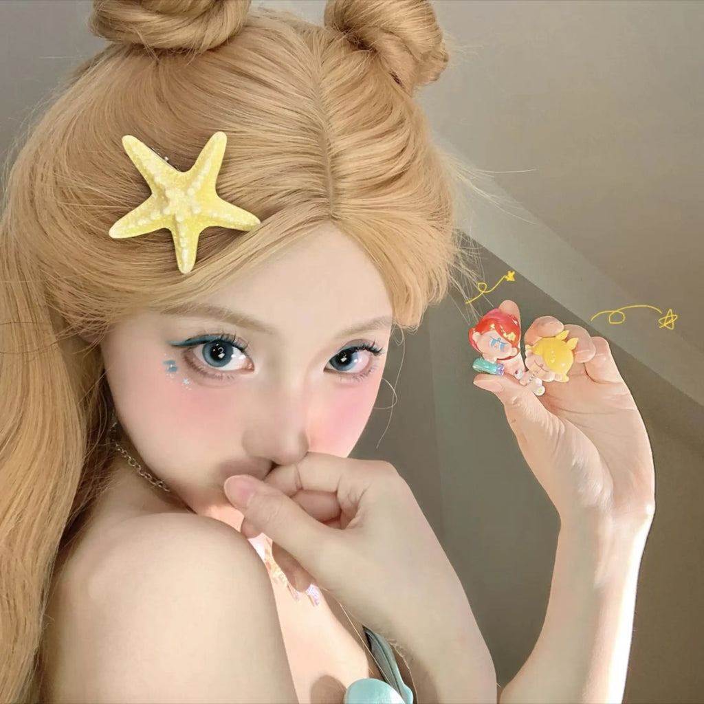 Boho Starfish Hair Clips for Women | 3D Beach Starfish Hair Pins, Summer Vacation Clips