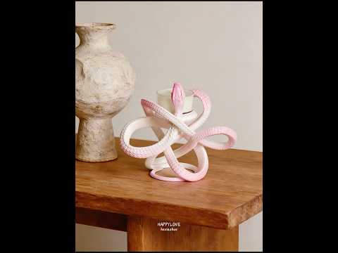 Gothic Snake Candle Holder – Serpent Sculpture Tealight Decor
