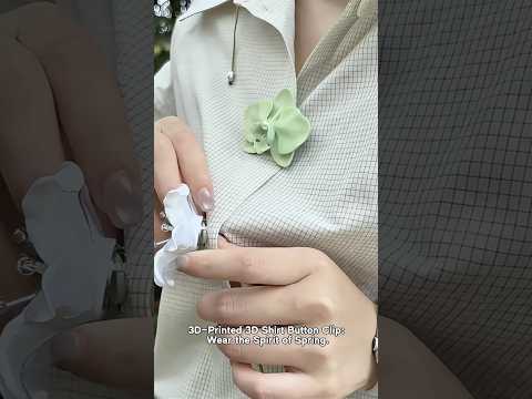 3D Lily Flower Buttons | Spring Decorative Shirt Embellishments